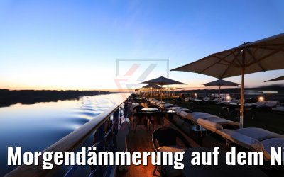 Morgendämmerung auf dem Nil an Bord der Royal Princess