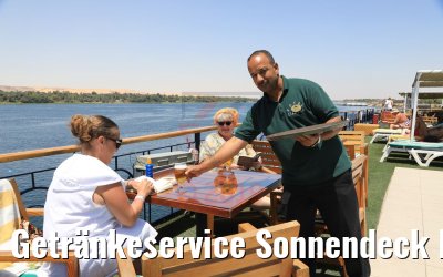 Getränkeservice Sonnendeck MS Royal Esadora