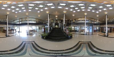 Foyer, Atrium und Rezeption MS Royal Esadora Panoramaansicht