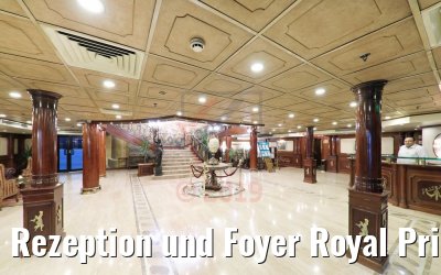 Rezeption und Foyer Royal Princess Nilschiff