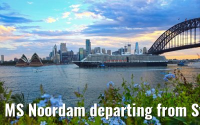 MS Noordam departing from Sydney 11.03.2023