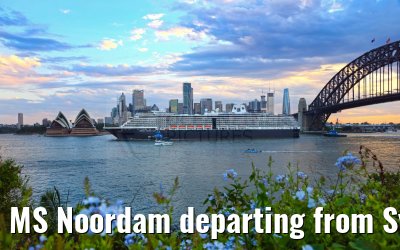 MS Noordam departing from Sydney 11.03.2023