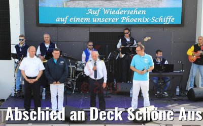 Abschied an Deck Schöne Aussichten MS Amera 31.08.2019