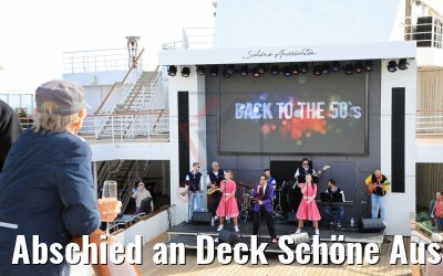 Abschied an Deck Schöne Aussichten MS Amera 31.08.2019