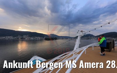 Ankunft Bergen MS Amera 28.08.2019
