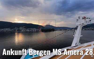 Ankunft Bergen MS Amera 28.08.2019