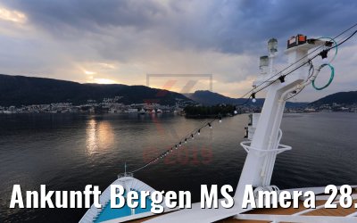 Ankunft Bergen MS Amera 28.08.2019