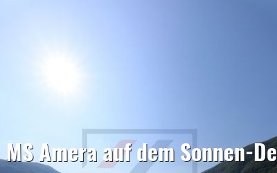 MS Amera auf dem Sonnen-Deck im Aurlandsfjord