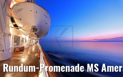 Rundum-Promenade MS Amera am Morgen