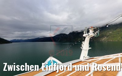 Zwischen Eidfjord und Rosendal MS Amera 29.08.2019