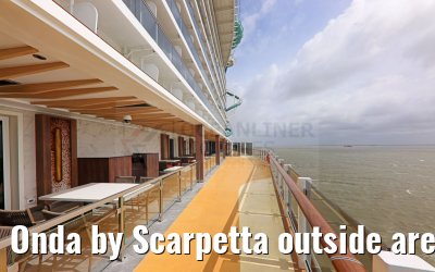 Onda by Scarpetta outside area Norwegian Aqua