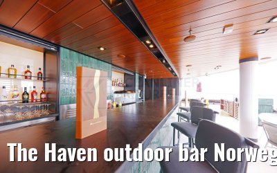 The Haven outdoor bar Norwegian Aqua