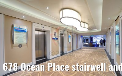 678 Ocean Place stairwell and elevators Norwegian Breakaway