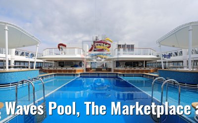 Waves Pool, The Marketplace and Pool Bar Norwegian Breakaway