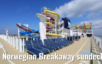 Norwegian Breakaway sundecks and waterslides