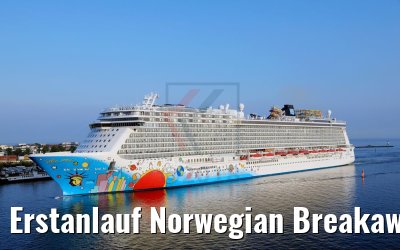 Erstanlauf Norwegian Breakaway Warnemünde 12.05.2018