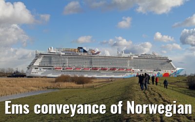 Ems conveyance of Norwegian Breakaway - 13th March 2013
