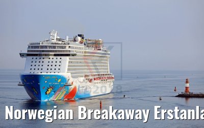 Norwegian Breakaway Erstanlauf Warnemünde 12.05.2018