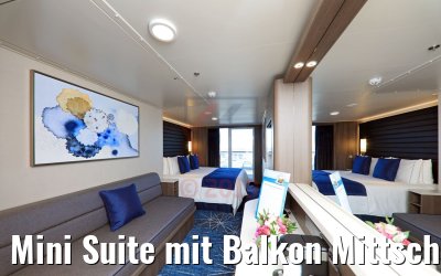 Mini Suite mit Balkon Mittschiffs 12788 Kat MA 