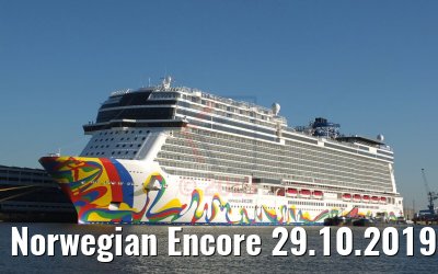 Norwegian Encore 29.10.2019 Bremerhaven (Photo: C. Eckardt)