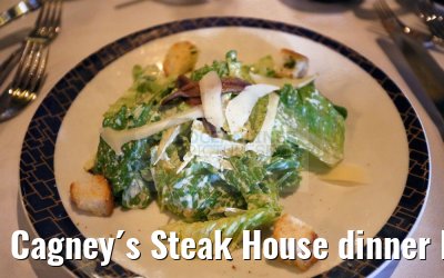 Cagney´s Steak House dinner Norwegian Epic