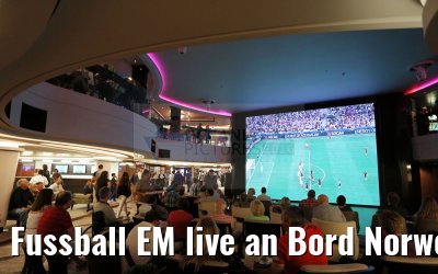 Fussball EM live an Bord Norwegian Epic