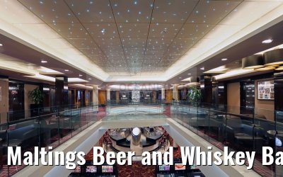 Maltings Beer and Whiskey Bar and small Atrium Norwegian Epic