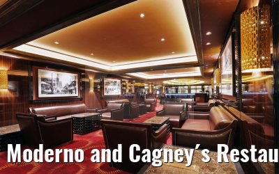 Moderno and Cagney´s Restaurants entrance Norwegian Epic