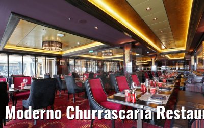 Moderno Churrascaria Restaurant Norwegian Epic dinner set up