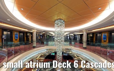 small atrium Deck 6 Cascades Bar aft
