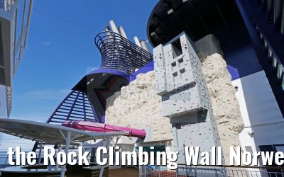the Rock Climbing Wall Norwegian Epic