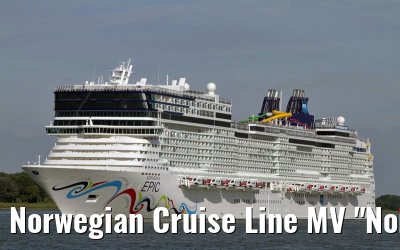 Norwegian Cruise Line MV "Norwegian Epic" departing Rotterdam, 21. June 2010