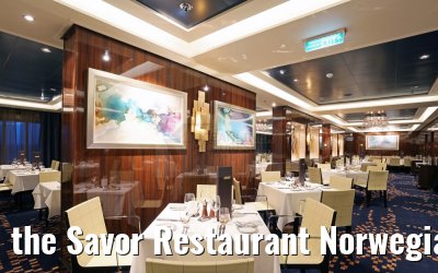 the Savor Restaurant Norwegian Escape dinner