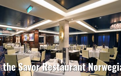 the Savor Restaurant Norwegian Escape dinner