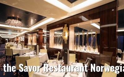 the Savor Restaurant Norwegian Escape dinner