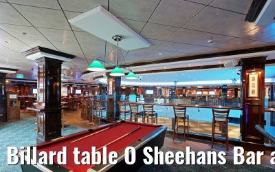 Billard table O Sheehans Bar and Grill
