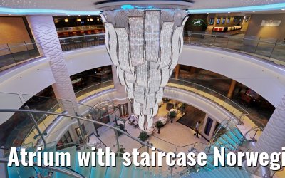 Atrium with staircase Norwegian Escape