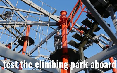 test the climbing park aboard Norwegian Escape
