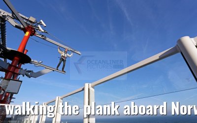walking the plank aboard Norwegian Escape