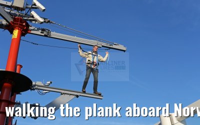 walking the plank aboard Norwegian Escape