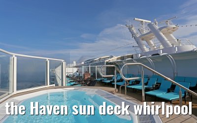 the Haven sun deck whirlpool at sea