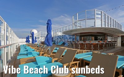 Vibe Beach Club sunbeds