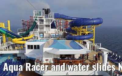 Aqua Racer and water slides Norwegian Escape