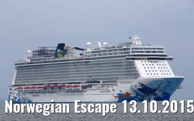 Norwegian Escape 13.10.2015 inbound port of Hamburg