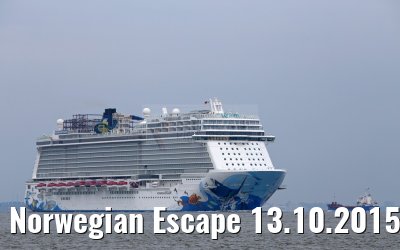 Norwegian Escape 13.10.2015 inbound port of Hamburg