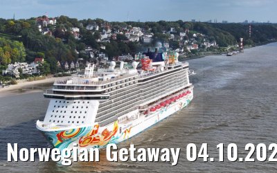Norwegian Getaway 04.10.2023 near Blankenese