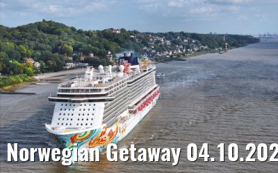 Norwegian Getaway 04.10.2023 near Blankenese