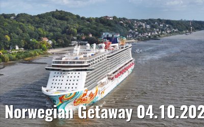 Norwegian Getaway 04.10.2023 near Blankenese