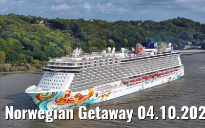 Norwegian Getaway 04.10.2023 port of Hamburg departure