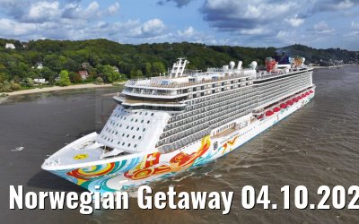 Norwegian Getaway 04.10.2023 port of Hamburg departure